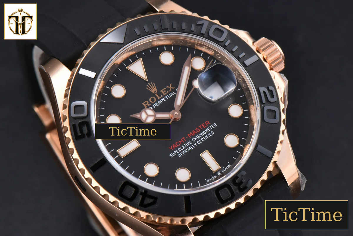 Yacht-Master 126622 40mm ARF RG Black Ceramic Bezel Oysterflex Strap VR3235 — foto 15