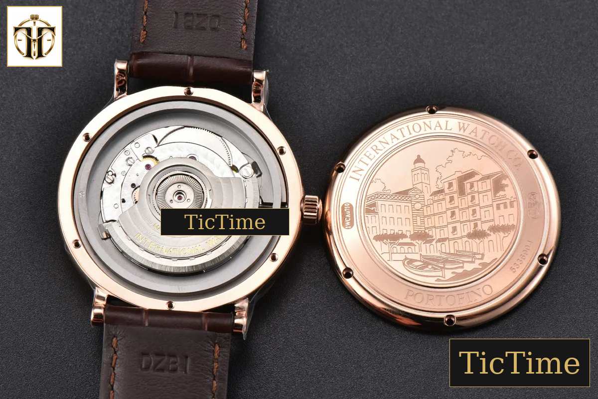 Portofino 40mm V7F RG Blue Dial RG Marker Brown Leather Strap A2892 — foto 17