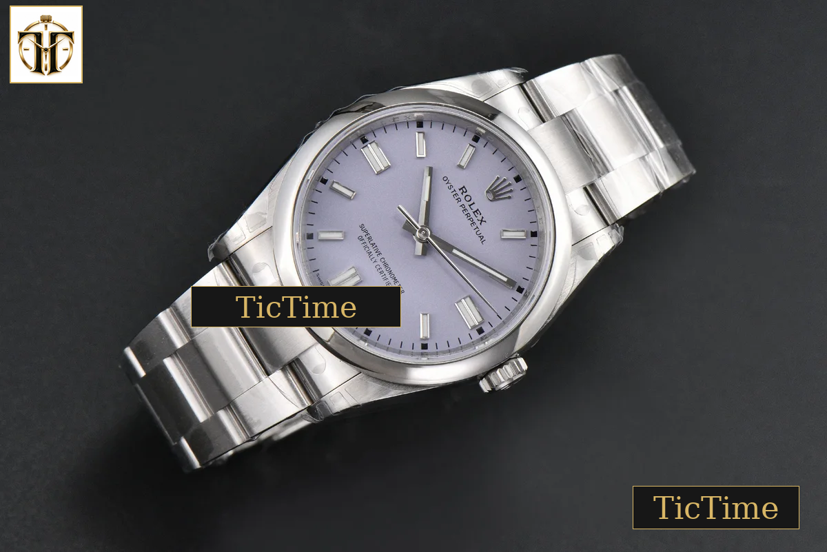 Oyster Perpetual 904L Lavender 126000 36mm VSF Purple Dial SS Bracelet V2 VS3230 — foto 4