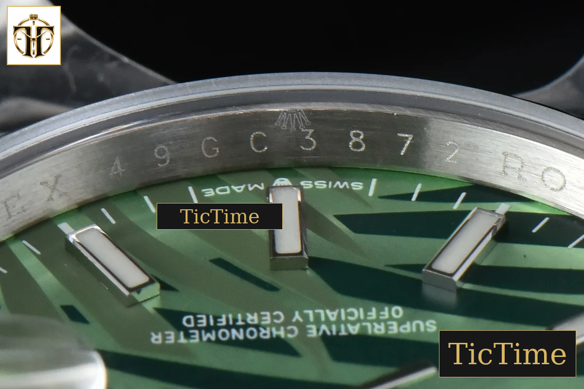 DateJust Smooth Bezel 36mm BPF Green Plam Dial Jubilee Bracelet A2824 — foto 14