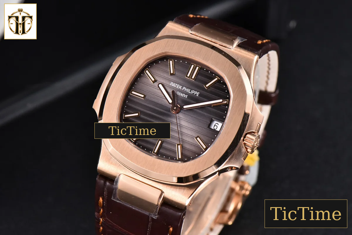 Nautilus 5711R 40mm 3KF Brown Dial Brown Leather Strap V3 A324 — foto 9