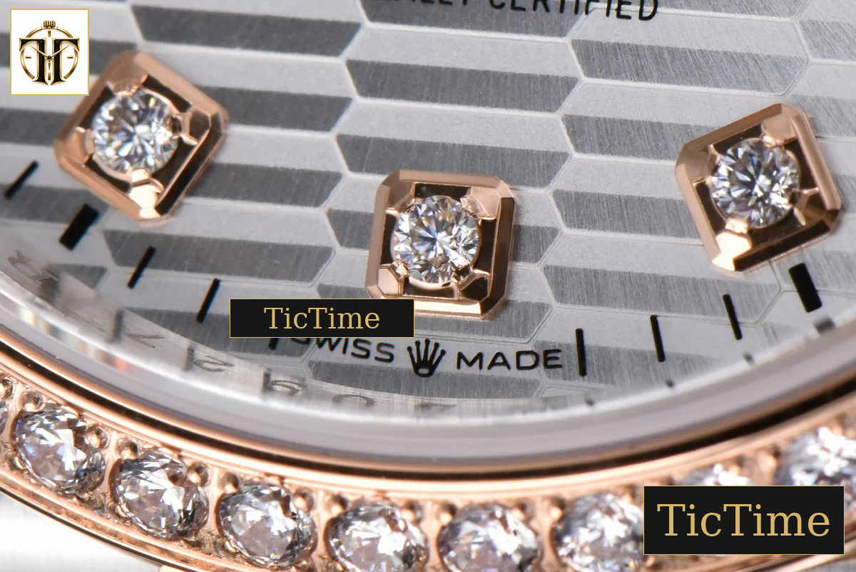 DateJust 126231 36mm VSF RG/SS Diamond Silver Motif Dial Diamond Marker Jubilee Bracelet VS3235 — foto 8