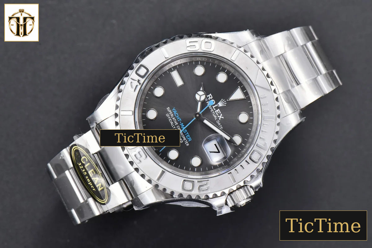 Yacht-Master 904L 126622 40mm Clean Factory Gray Dial SS Bracelet VR3235 — foto 14
