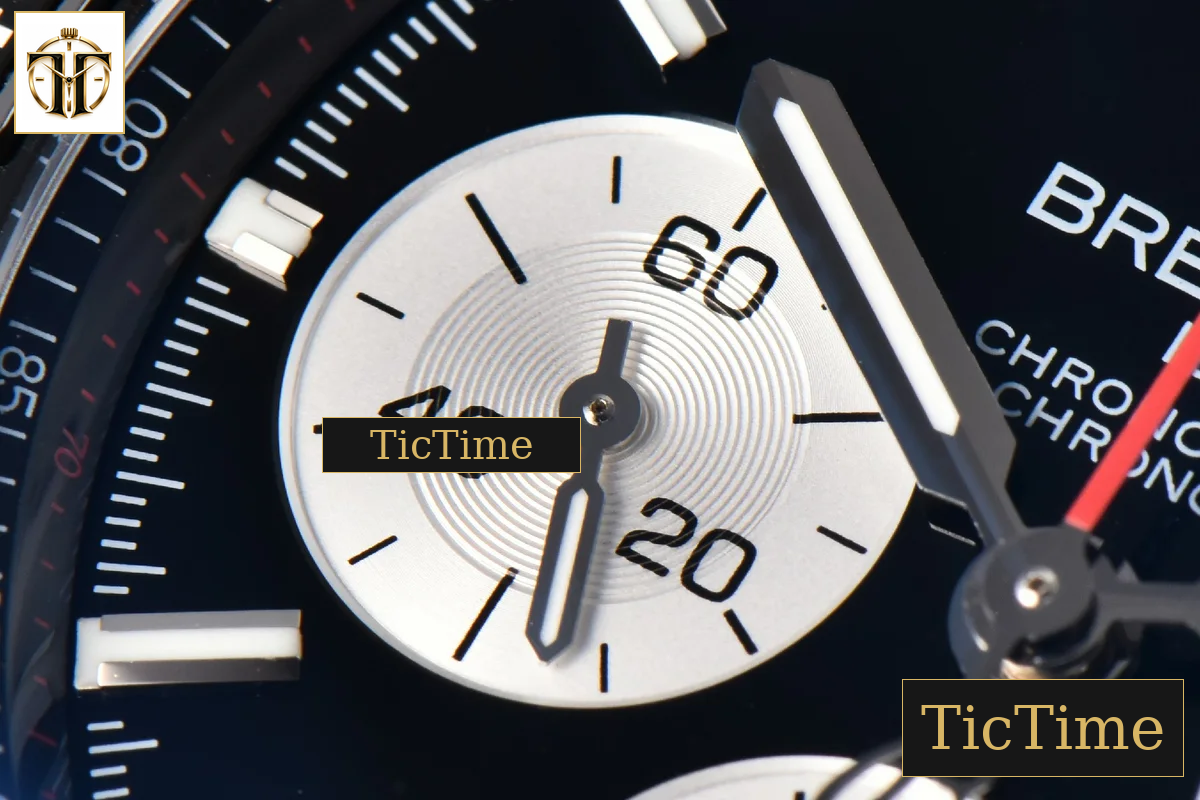 Chronomat B01 44mm BLSF Black Bezel Black Dial White Subdial Rubber Strap 7750 — foto 6