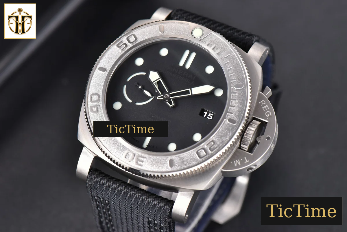 Mike Horn Submersible PAM984 47mm VSF Titanium Black Dial Nylon Strap P9010 — foto 4
