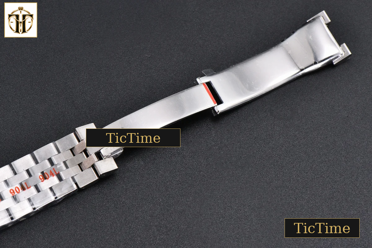 DateJust 904L 31mm GMF Diamond Bezel Red Dial Diamond Marker SS Jubilee Bracelet A2824 — foto 30