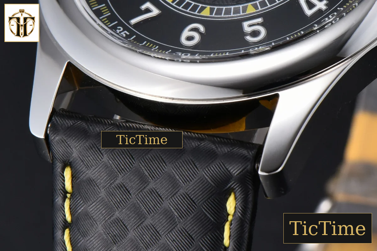 Calatrava 6007G 40mm ZF Black Dial Yellow Hand Nylon Strap 9015 — foto 10
