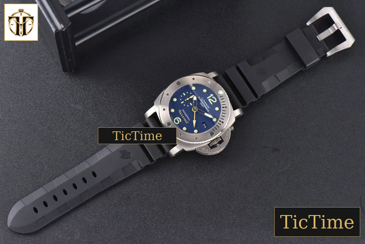 Luminor Submersible 1950 GMT Mike Horn PAM719 47mm VSF Blue Dial Rubber Strap P9001 — foto 30