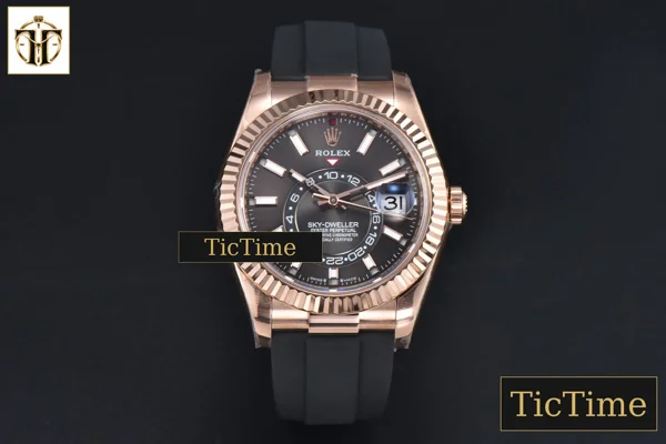Foto frontal — Sky-Dweller 336935 42mm ZF RG Case Grey Dial Rubber Oysterflex Strap (Tungsten)