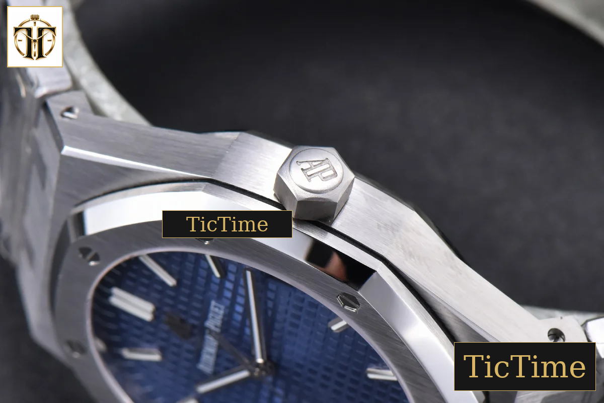 Royal Oak 15500 41mm OMF Blue Textured Dial SS Bracelet V2 Miyota 9015 — foto 11