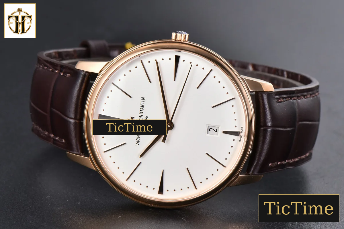 Patrimony Date 40mm ZF RG White Dial Brown Leather Strap Miyota 9015 — foto 11