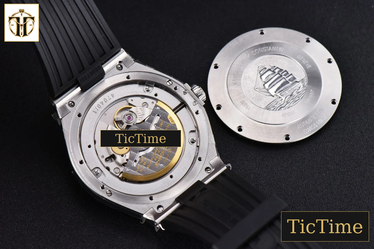 Overseas 47040 42mm MKF White Textured Dial Rubber Strap 9015 — foto 18