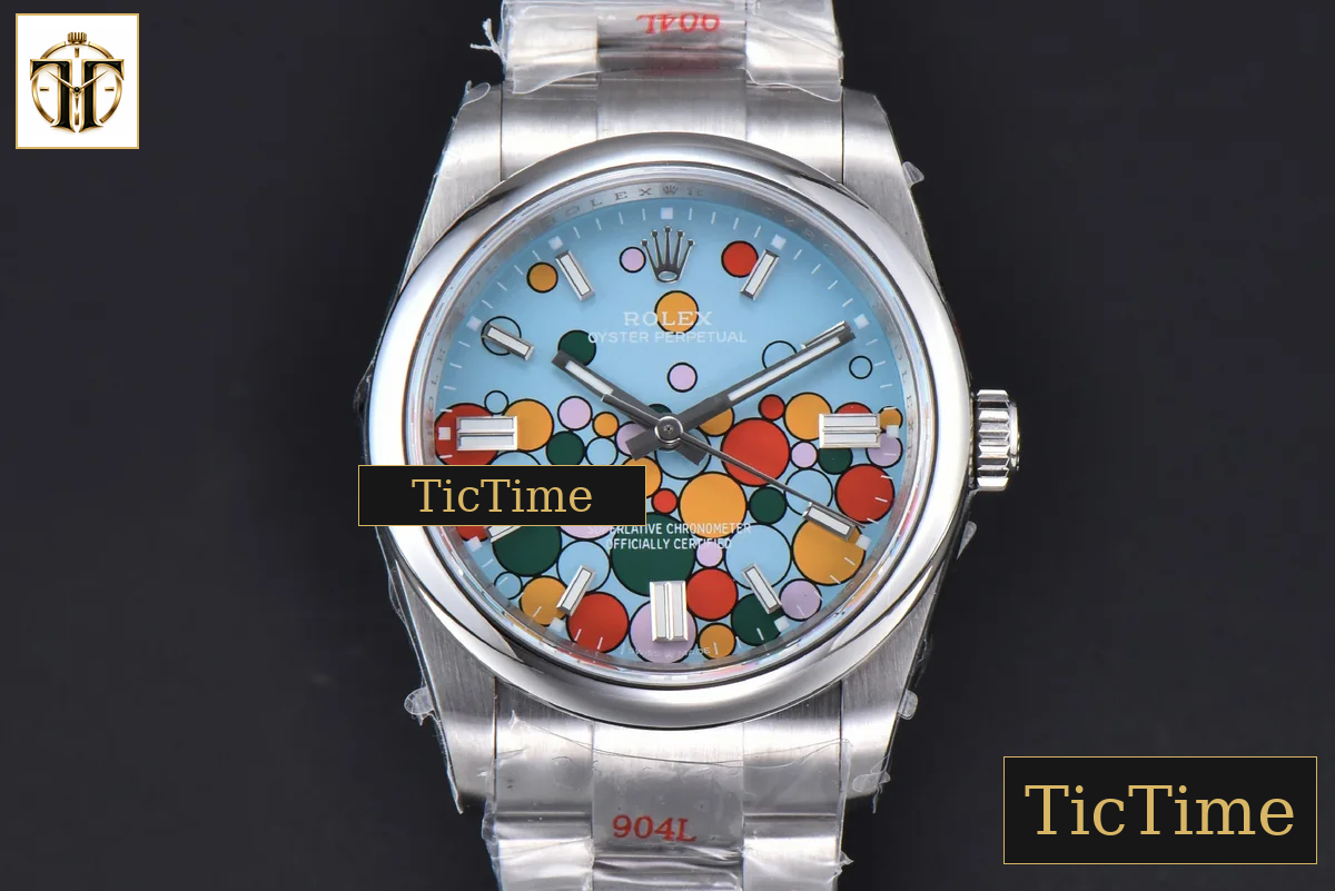 Oyster Perpetual 904L Smooth Bezel 126000 36mm GMF Tiffany Ballon Blue Dial SS Bracelet VR3230 — foto 3