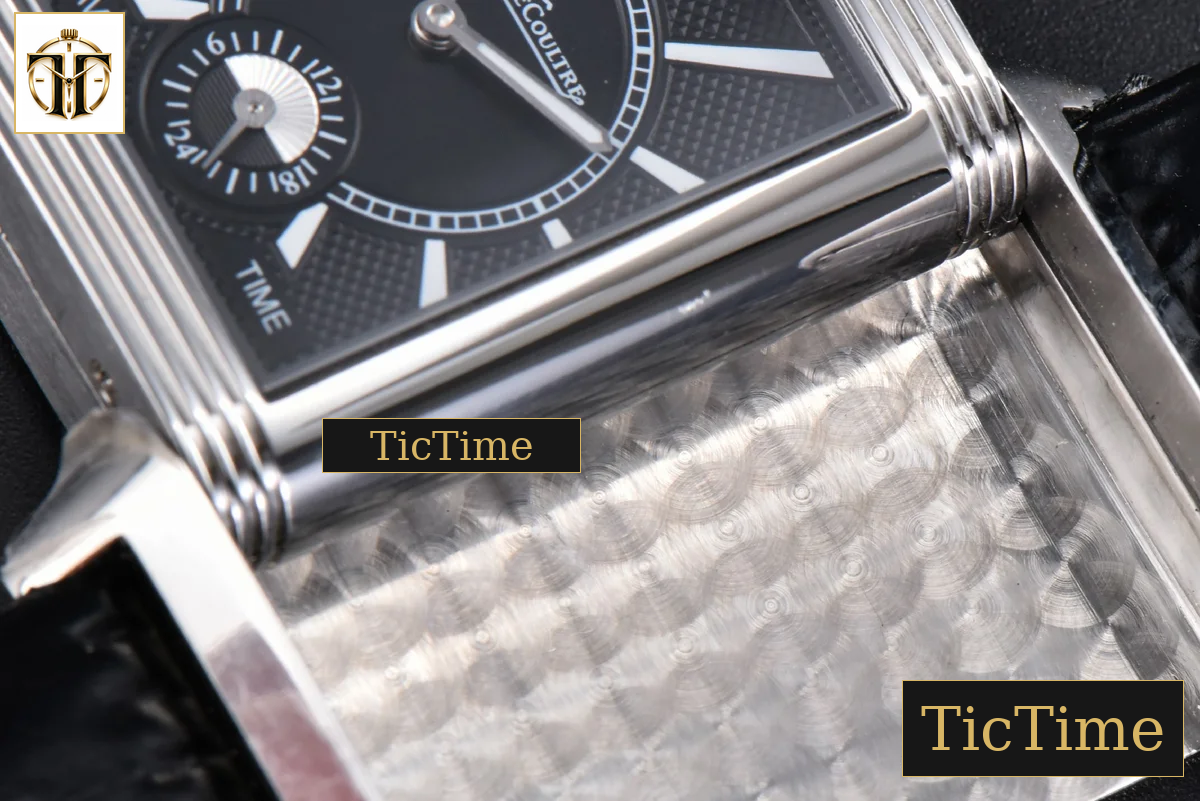 Master Reverso Tribute Small Seconds 30x47mm MGF White Circle Dial Black Leather Strap A854A — foto 16
