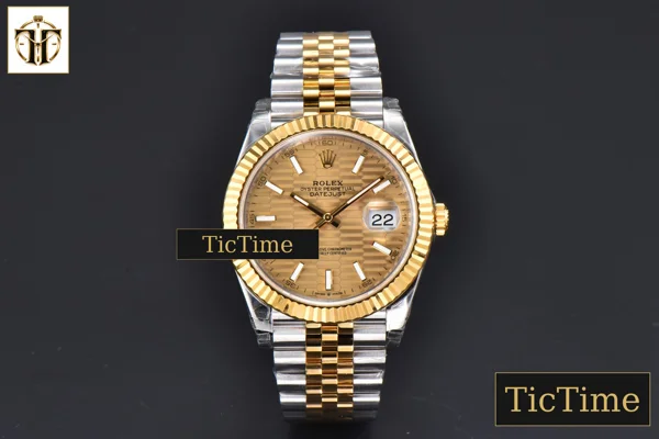 Foto frontal — DateJust 41mm VSF YG/SS YG Motif Dial Lume Marker Jubilee VS3235