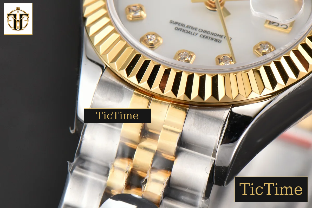 DateJust Ladies 28mm WF YG/SS MOP Dial Diamond Marker Jubilee Bracelet A2236 — foto 11