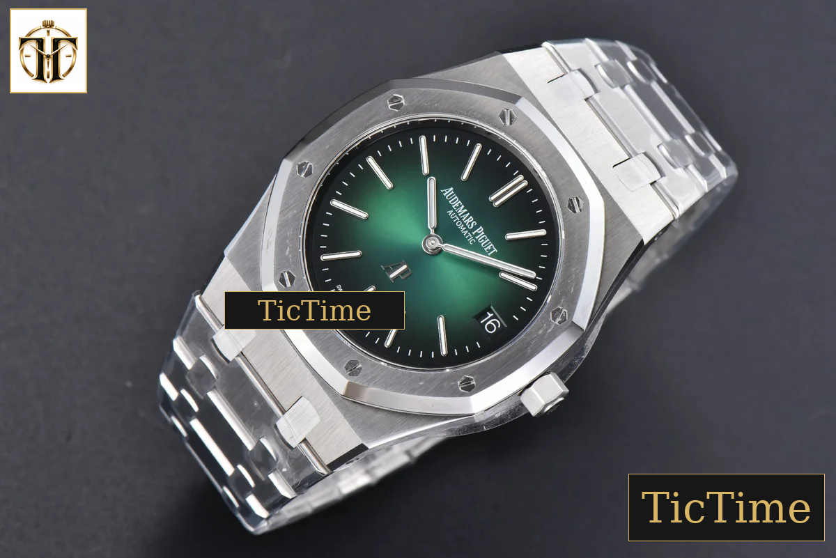 Royal Oak “50th Anniversary” 16202 39mm ZF Green Gradient Dial SS Bracelet A7121 — foto 4