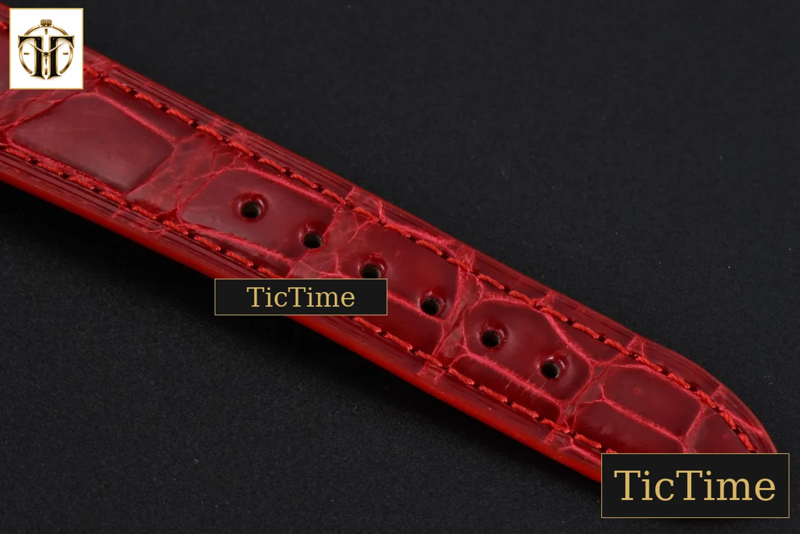 Happy Sport Automatic 33mm HWF RG White Dial Red Leather Strap A2892 — foto 21