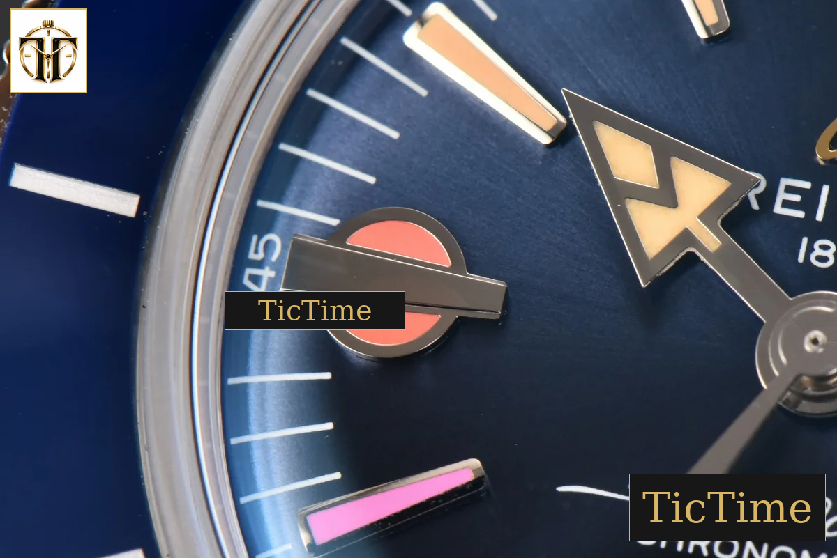 SuperOcean Heritage 42mm GF SS Blue Ceramic Blue Dial Rainbow Marker Mesh Bracelet A2824 — foto 6