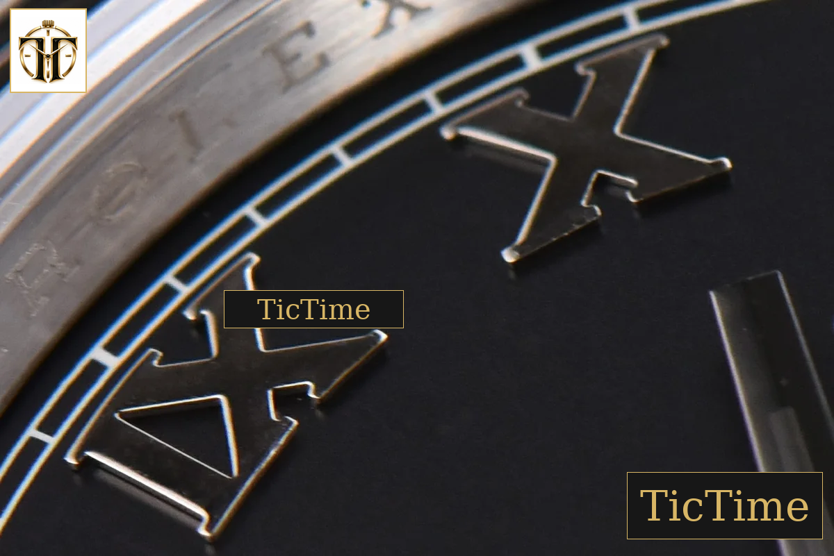 DateJust 36mm GMF SS Smooth Bezel Black Dial Roma Marker Jubilee Bracelet VR3235 — foto 7