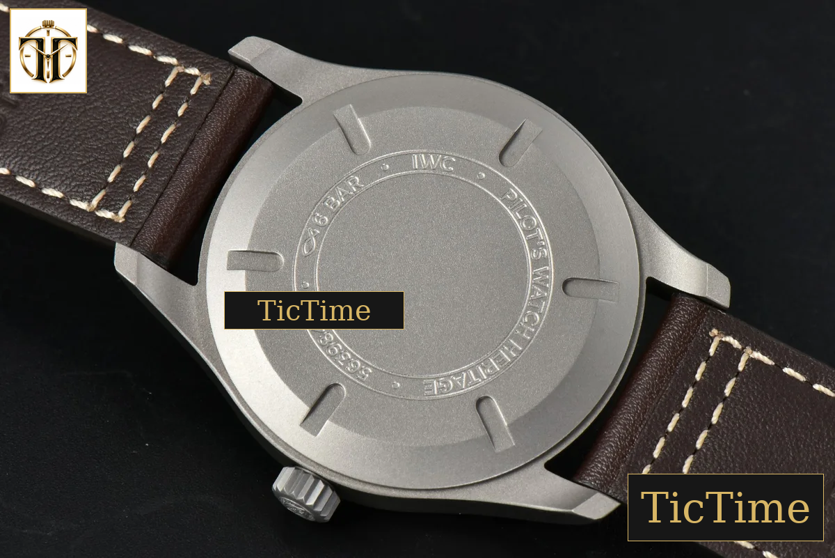 Mark XVIII IW327006 40mm V7F Titanium Black Dial Brown Leather Strap A2892 — foto 19