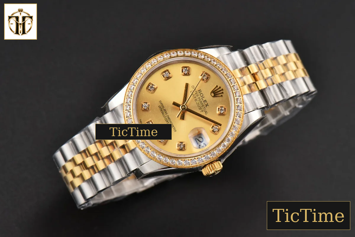 DateJust Ladies 904L 31mm WF YG/SS Diamond YG Dial Diamond Marker Jubilee Bracelet A2671 — foto 15