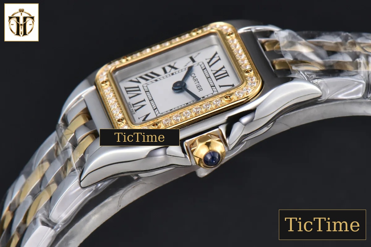 Panthère 22mm AF SS/YG Diamond Bezel White Dial SS/YG Bracelet Ronda Quartz — foto 10