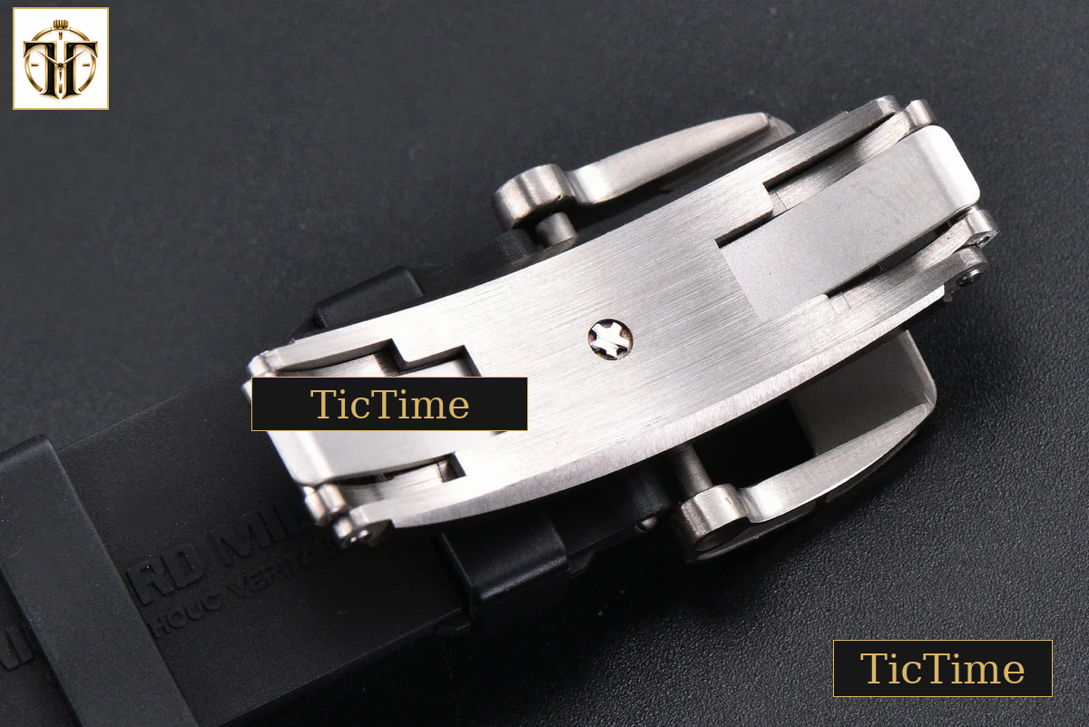 RM055 42.7mm APSF Ceramic Black Bezel Black Skeleton Dial Black Crown Black Rubber Strap RMUL2 — foto 31