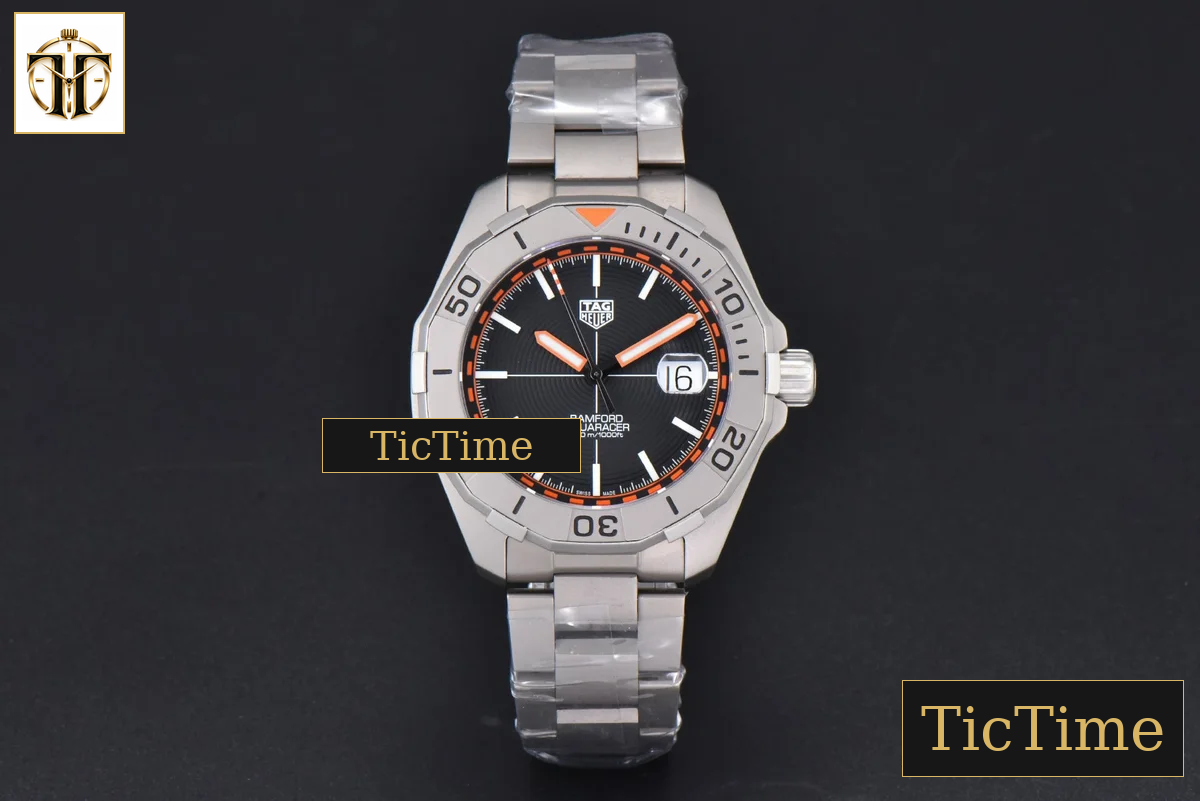 Aquaracer Bamford 43mm OF Black/Orange Dial SS Bracelet — foto 3
