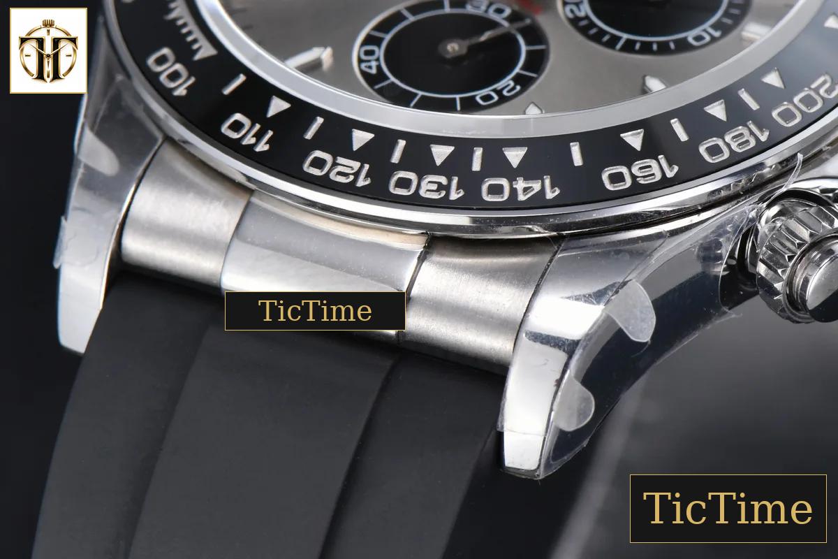 Daytona 126519 40mm BPF SS Black Bezel Grey Dial Black Subdial Black Oysterflex Strap SH4131 — foto 11