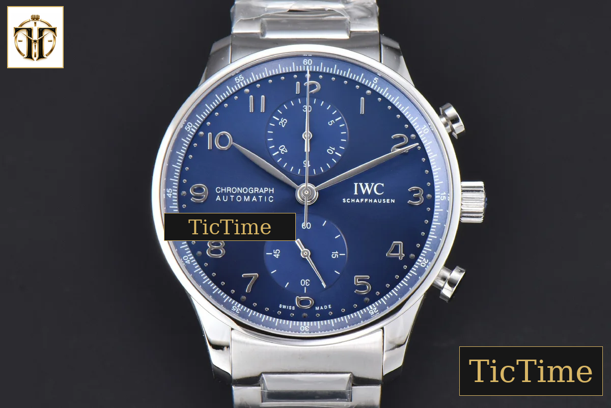 Portuguese IW371606 41mm ZF SS Blue Dial SS Bracelet A96355 — foto 3