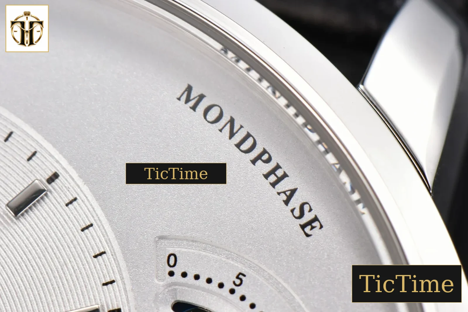 Panomatic Lunar 40mm APSF White Dial Black Leather Strap A23J — foto 6