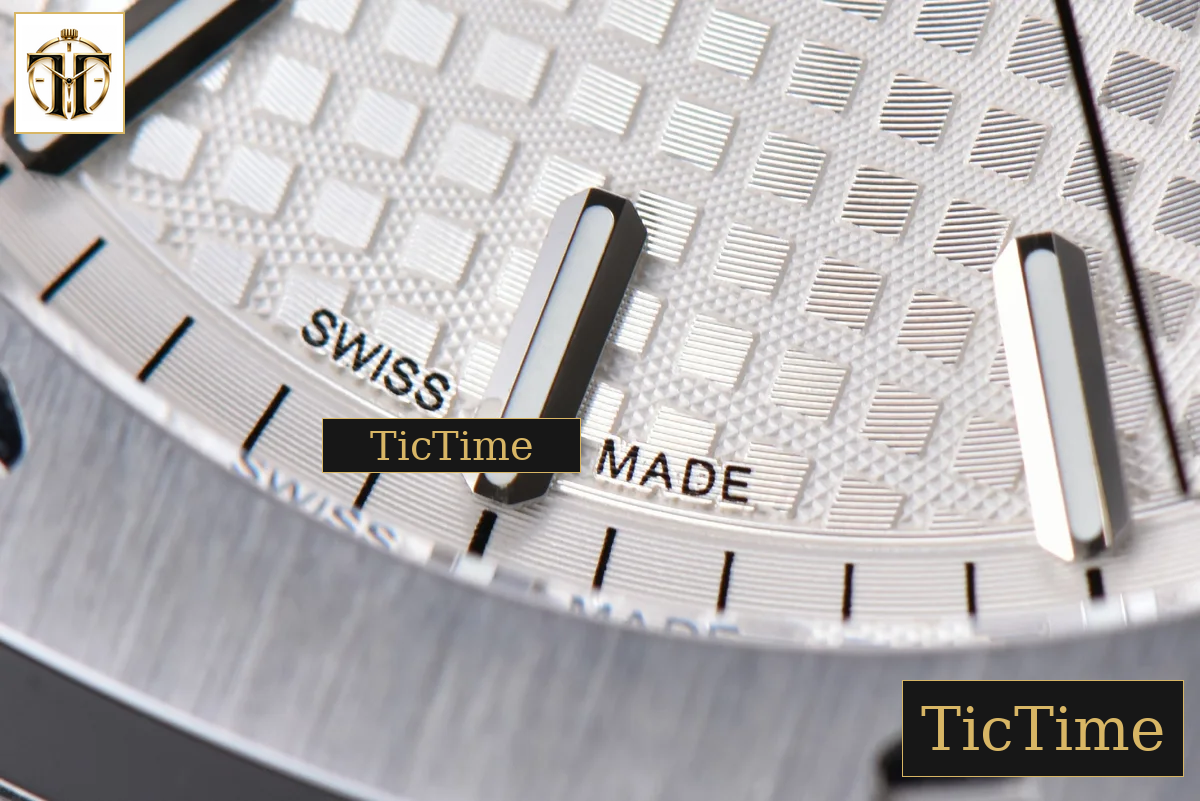 Royal Oak 15500 41mm OMF White Textured Dial SS Bracelet V2 Miyota 9015 — foto 8