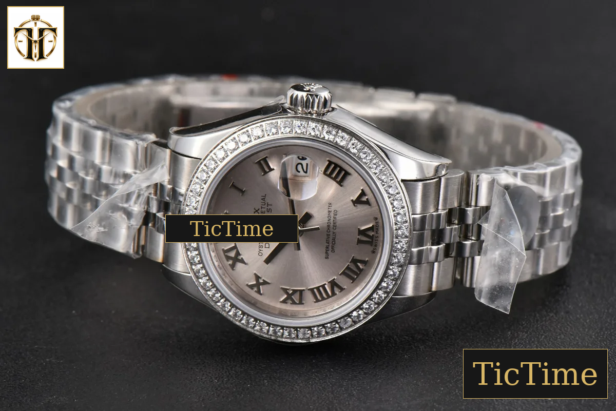 DateJust Ladies 28mm WF Diamond Silver Dial Roma Marker Jubilee Bracelet A2236 — foto 16