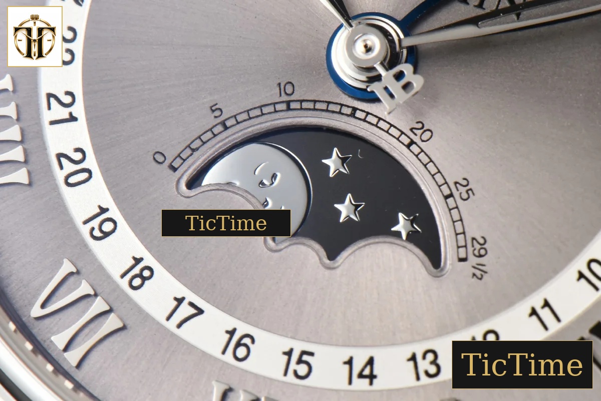 Villeret Complicated Function 6654 40mm OMF Silver Dial Black Leather Strap V3 A6654 — foto 6