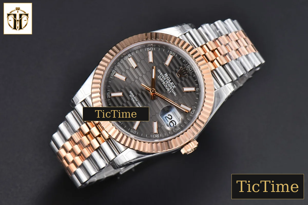DateJust 126331 41mm VSF RG/SS Gray Motif Dial Jubilee Bracelet VS3235 — foto 3