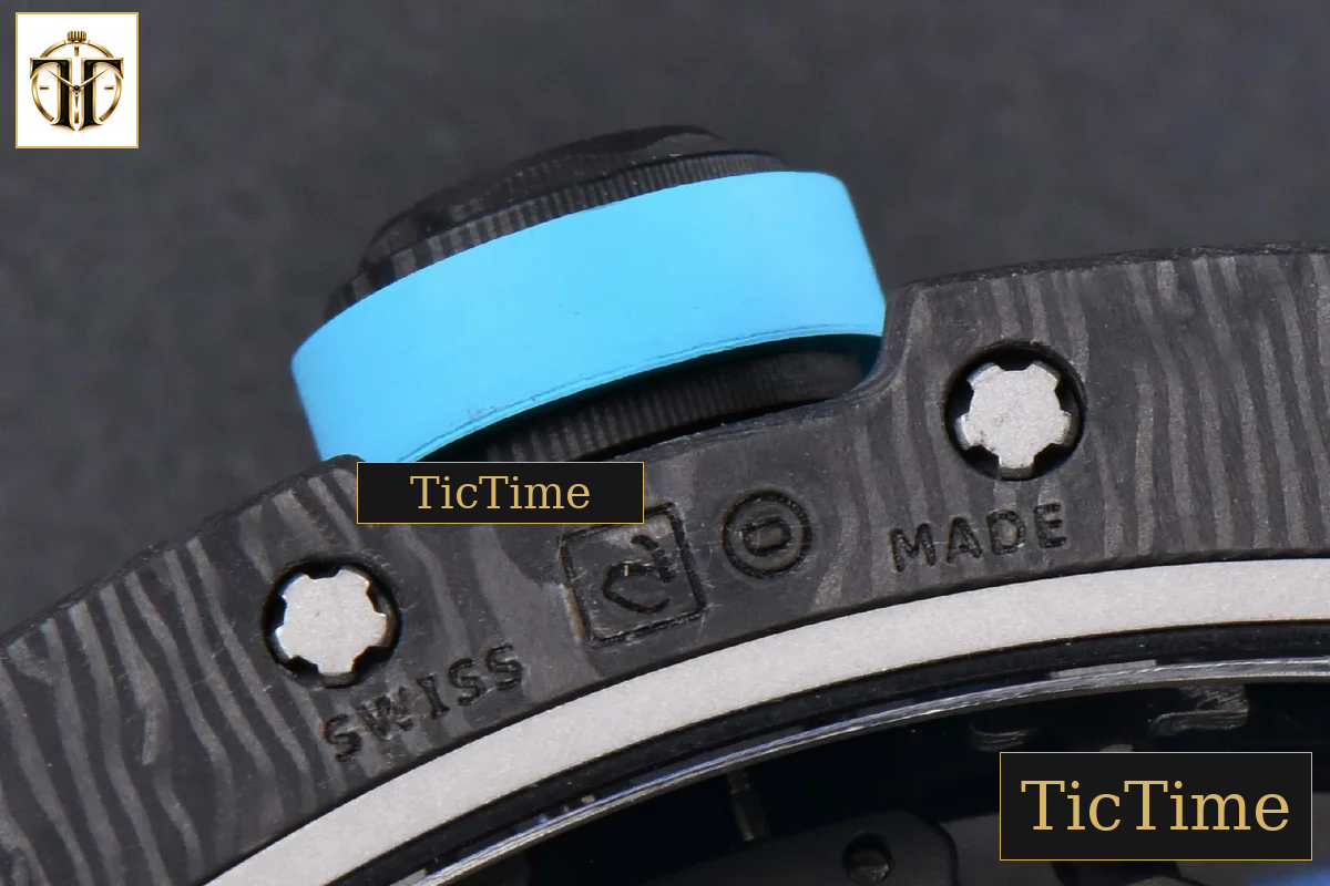 NTPT RM055 43mm ZF Blue Bezel Blue Crown blue Rubber Strap V6 RMUL2 — foto 21