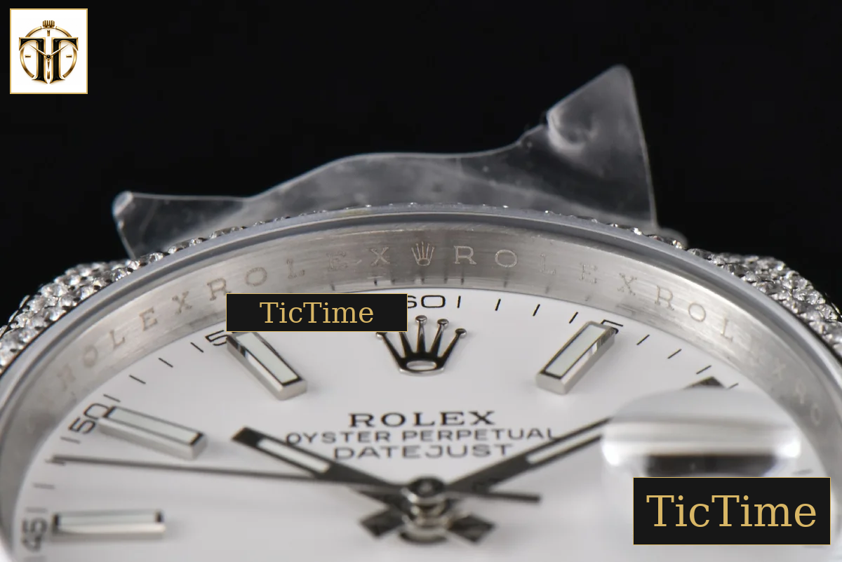 Datejust Full 41mm GMF Diamond White Dial Jubilee Bracelet A2824 — foto 13