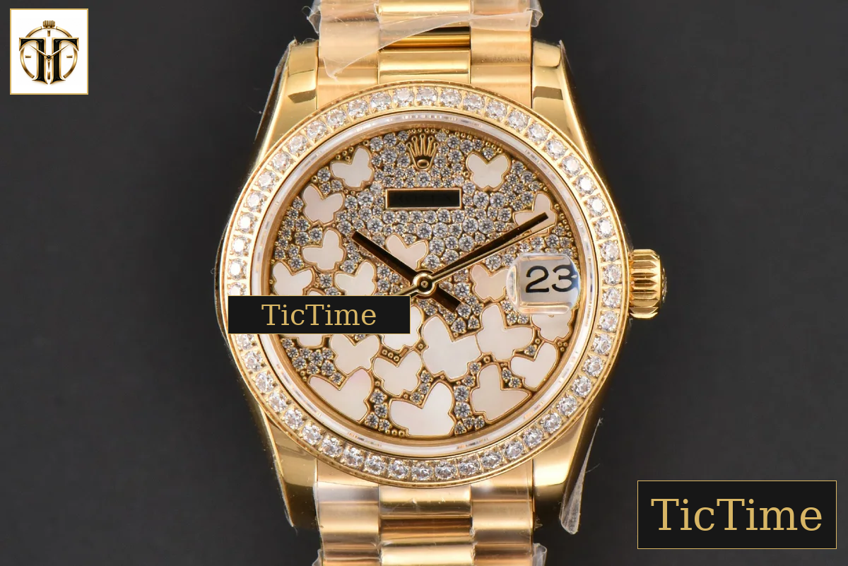 DateJust Ladies 904L 31mm WF YG Diamond Butterfly Dial Oyster Bracelet A2671 — foto 2