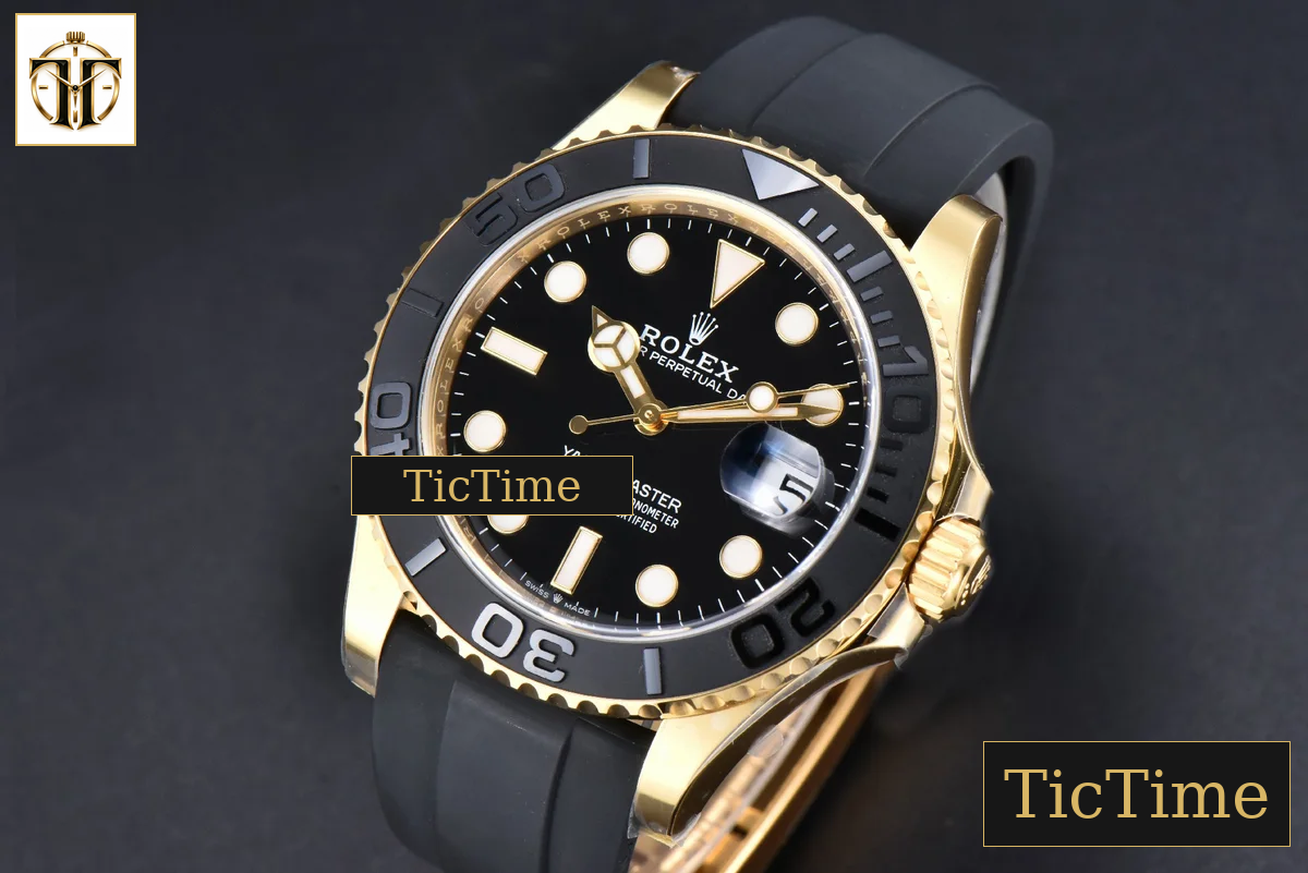Yacht-Master 226658 42mm Clean Factory Ceramic Black Dial Oysterflex Strap VR3235 — foto 5