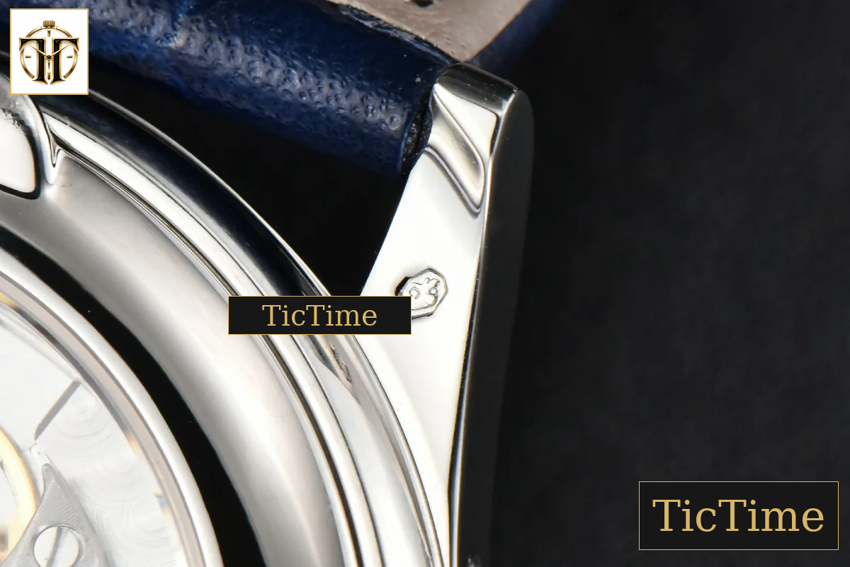 Complications 5396 38.5mm ZF Blue Dial Moonphase Stick Markers Black Leather Strap MY9015 — foto 21