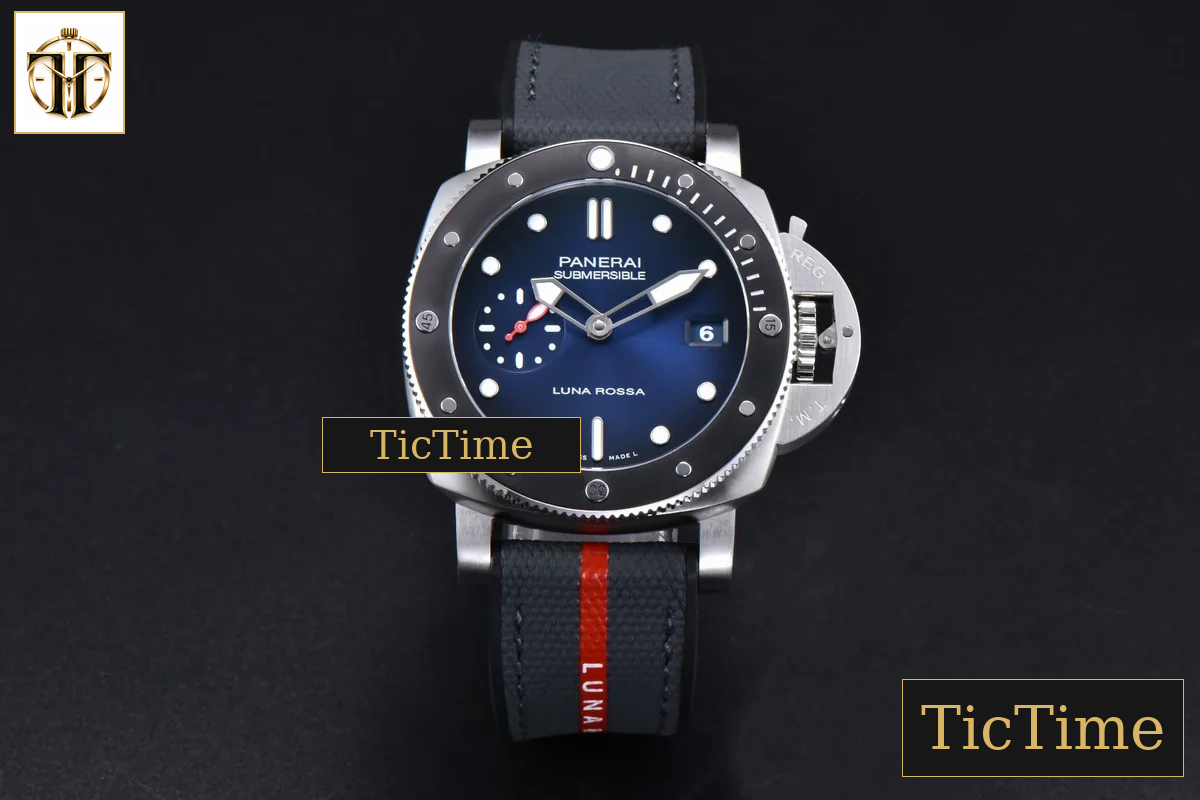Submersible Luna Rossa PAM1565 42mm VSF Blue Dial Gummy Strap P900 — foto 2