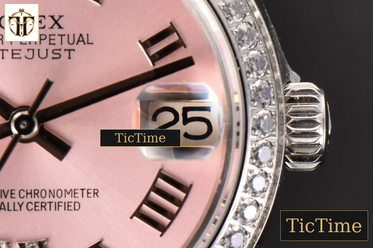DateJust Ladies 904L 31mm WF Diamond Pink Dial Roma Marker Oyster Bracelet A2671 — foto 7