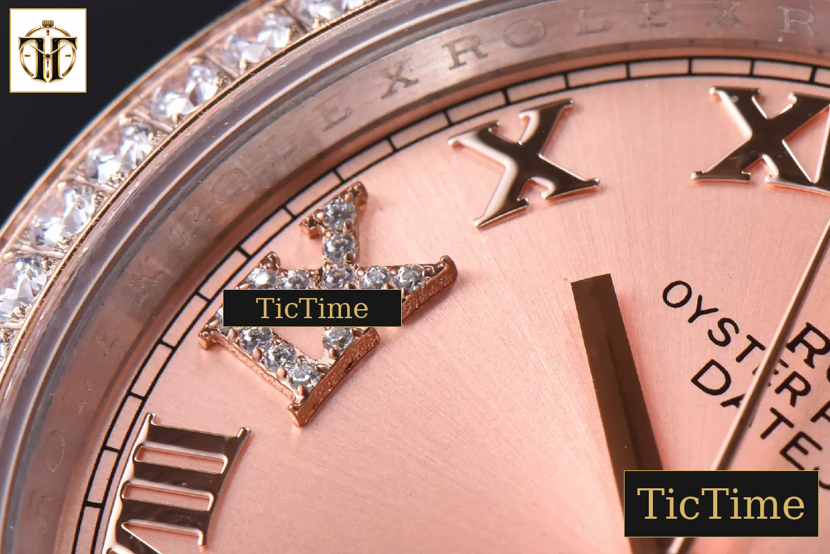 DateJust 36mm EWF SS/RG RG Dial Diamond Roma Marker Diamond Bezel Oyster Bracelet A3235 — foto 6
