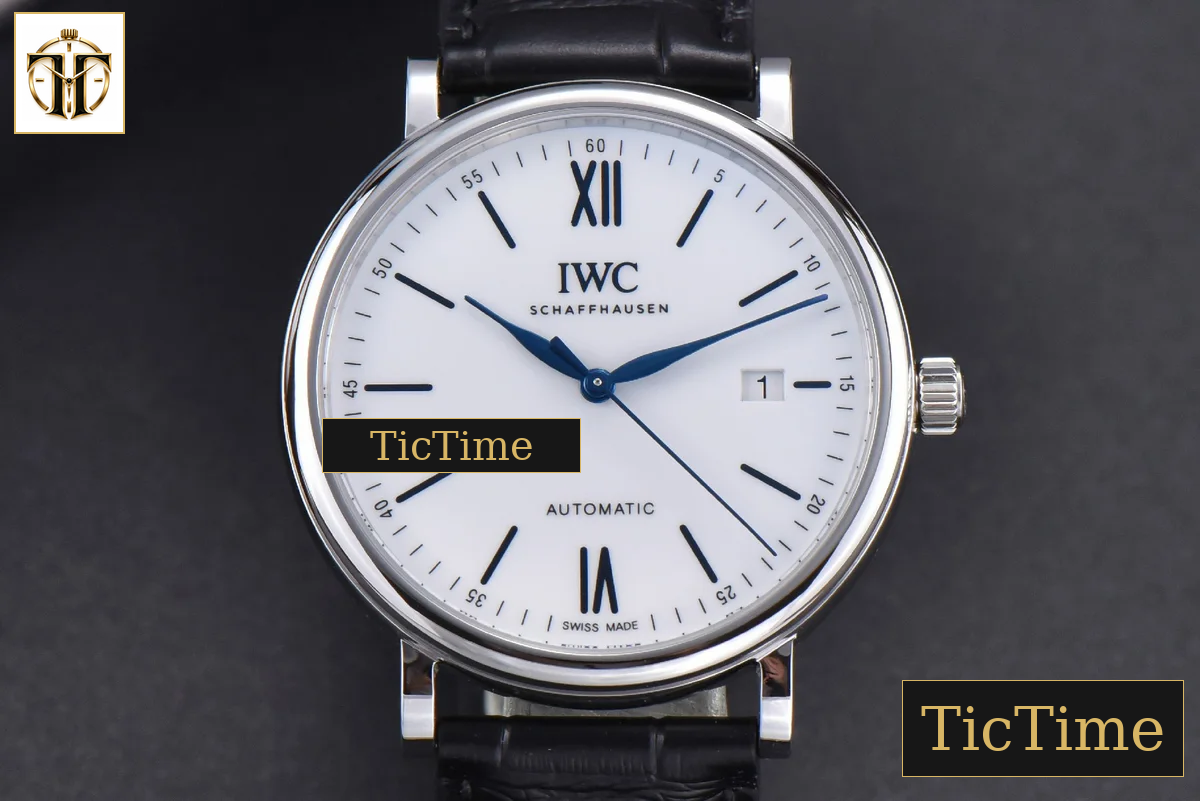 Portofino ‘150 Years’ 40mm V7F White Dial Blue Markers Black Leather Strap / A2892 — foto 4