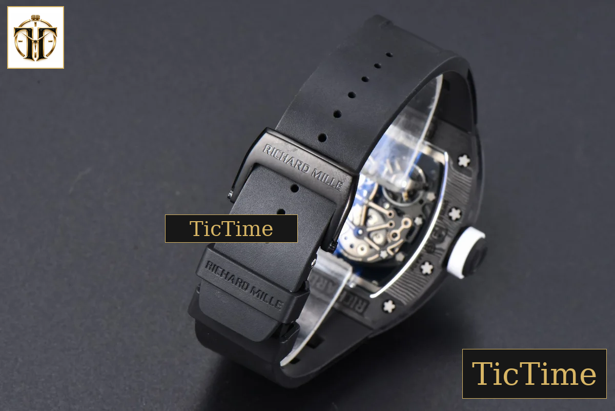 NTPT RM055 42mm RMF White Skeleton Dial Black Rubber Strap RMUL2 — foto 33