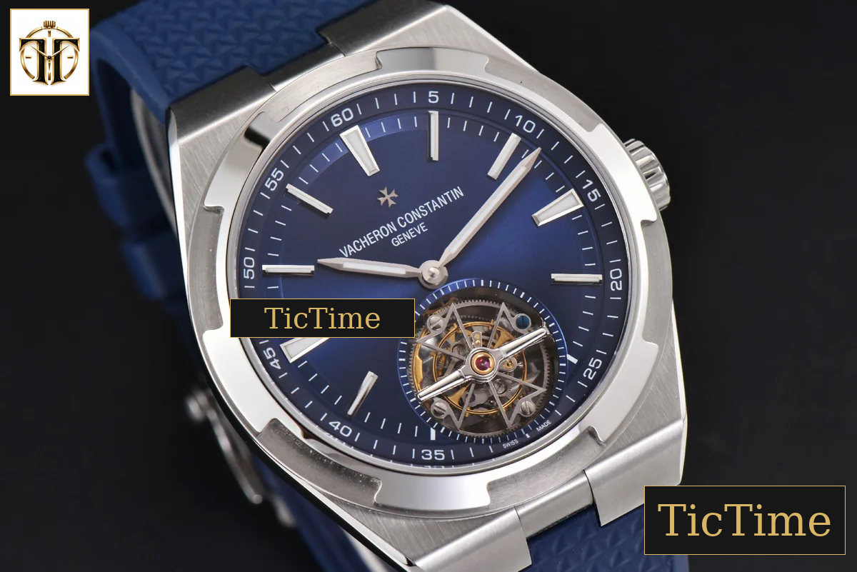 Overseas Tourbillon 6000V 42.5mm BBRF Blue Dial Blue Rubber Strap Tourb — foto 12