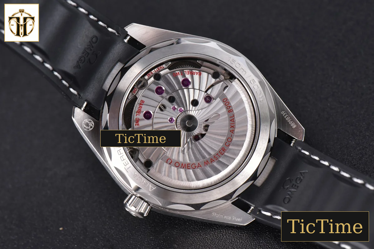 Aqua Terra 150M SeaMaster 41mm VSF Black Dial Silver Hands Black Rubber Strap A8900 — foto 13