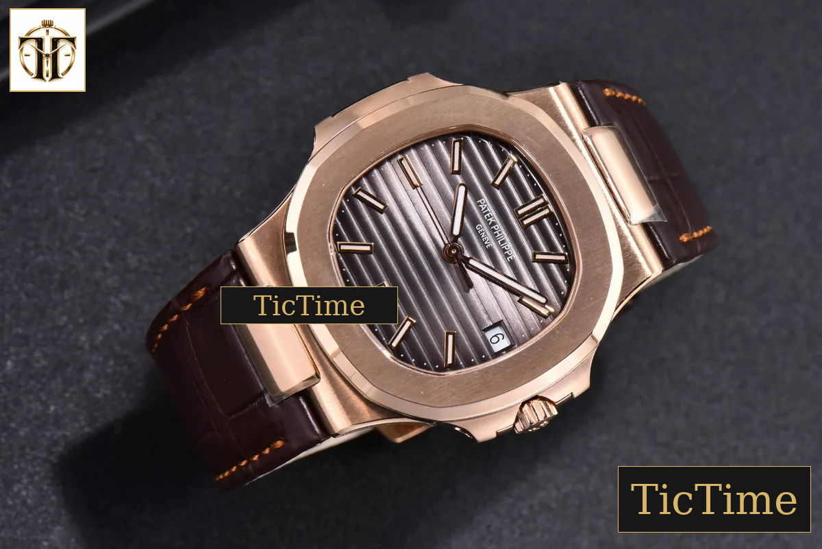Nautilus 5711R 40mm 3KF Brown Dial Brown Leather Strap V3 A324 — foto 4