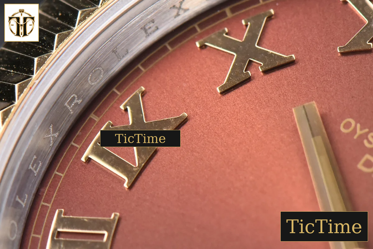 Datejust 41mm GMF YG/SS Brown Dial Roma Marker Fluted Bezel Jubille Bracelet VR3235 — foto 6